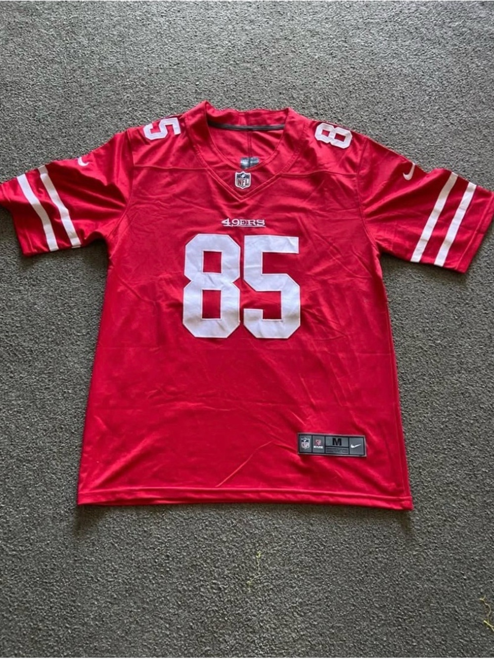 Medium George Kittle San Francisco 49ers Red Nike Football Jersey
